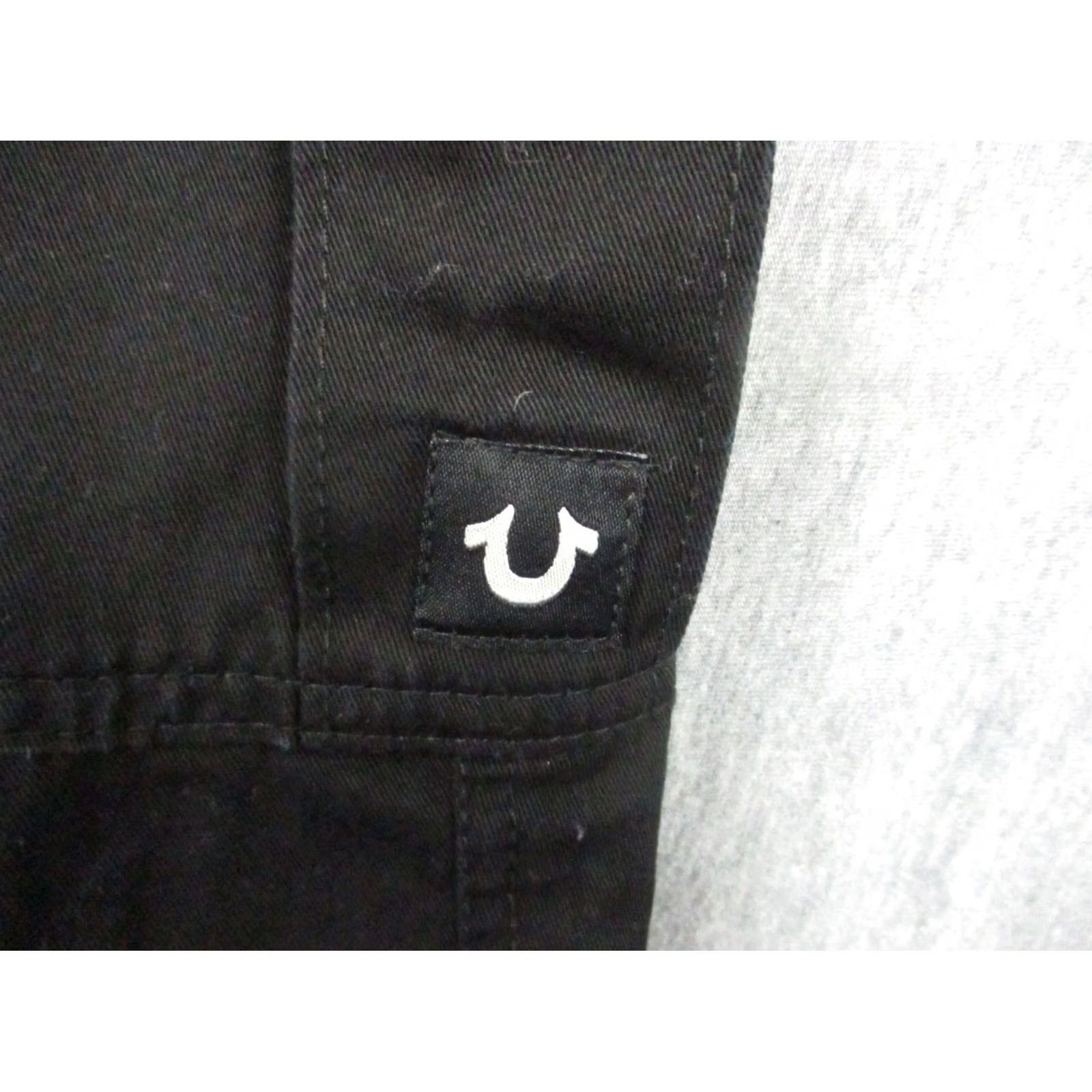 True Religion True Religion Denim Jean Shorts 38 Black Cargo Wide Leg Mens Casual Relaxed Fit 5-Pocket Denim Shorts Black Cargo Wide Leg 38 Men Size US 38 / EU 54 - 2 Thumbnail