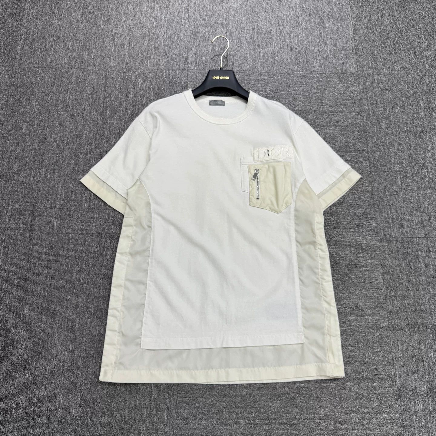Sacai Dior sacai spliced short-sleeve top Size US M / EU 48-50 / 2 - 1 Thumbnail