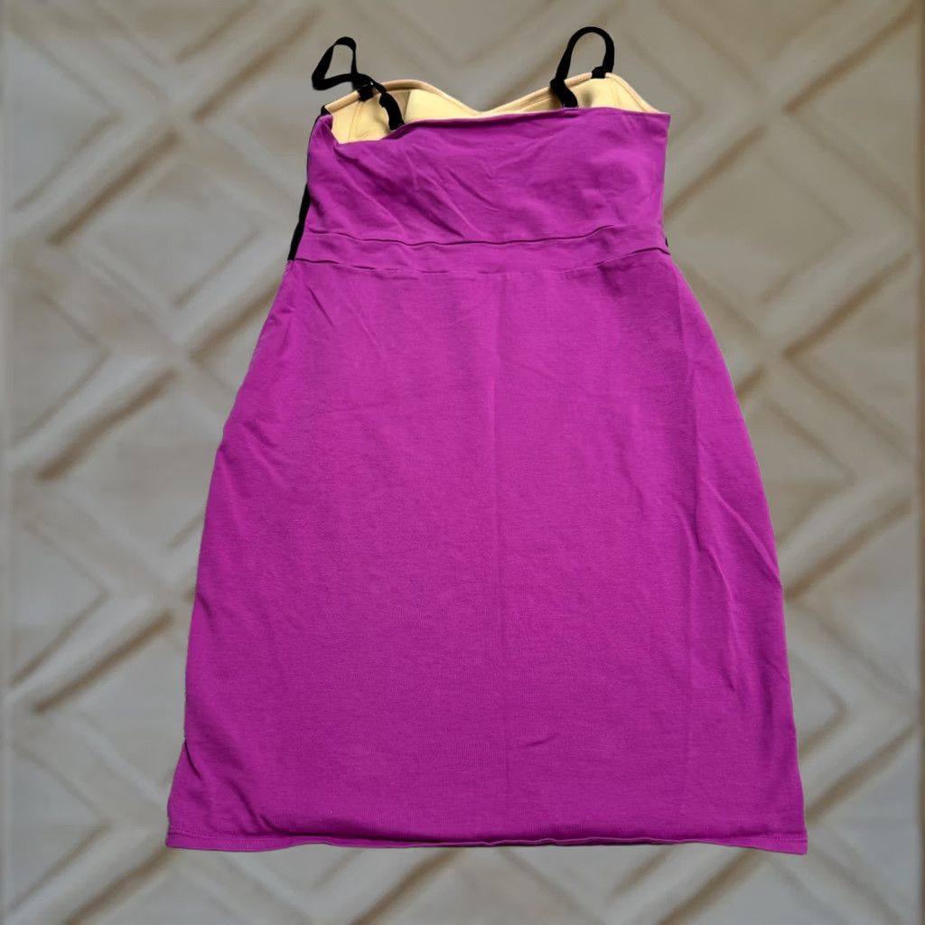 Victoria's Secret Victoria's Secret Purple Black Colorblock Cotton Blend Tank Midi Dress Womens Medium Size M / US 6-8 / IT 42-44 - 1 Thumbnail