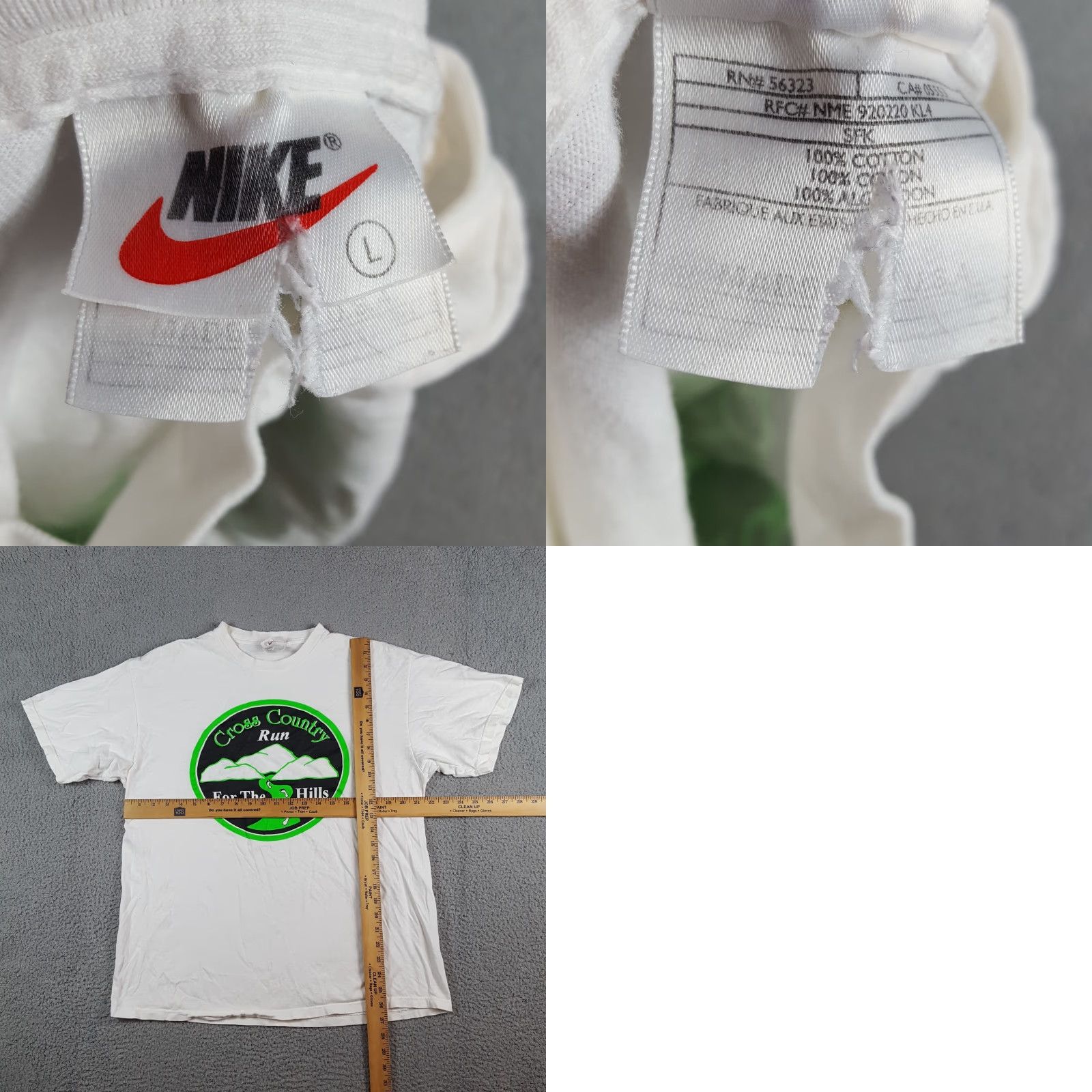 Nike Vintage Nike Cross Country Run Tee Size L Retro Neon Green Ford T Shirt Size US L / EU 52-54 / 3 - 8 Thumbnail