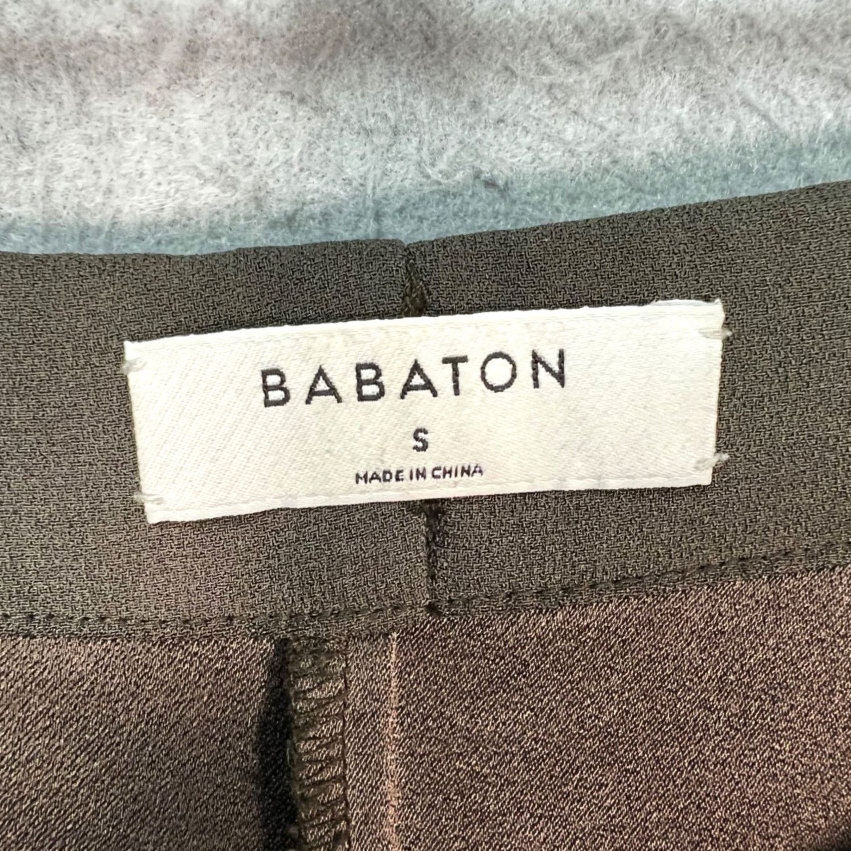 Vintage Babaton Womens Pants Jogger Olive Green Size S with Elastic Waistband & Cuffed Hem Size 28" / US 6 / IT 42 - 3 Thumbnail
