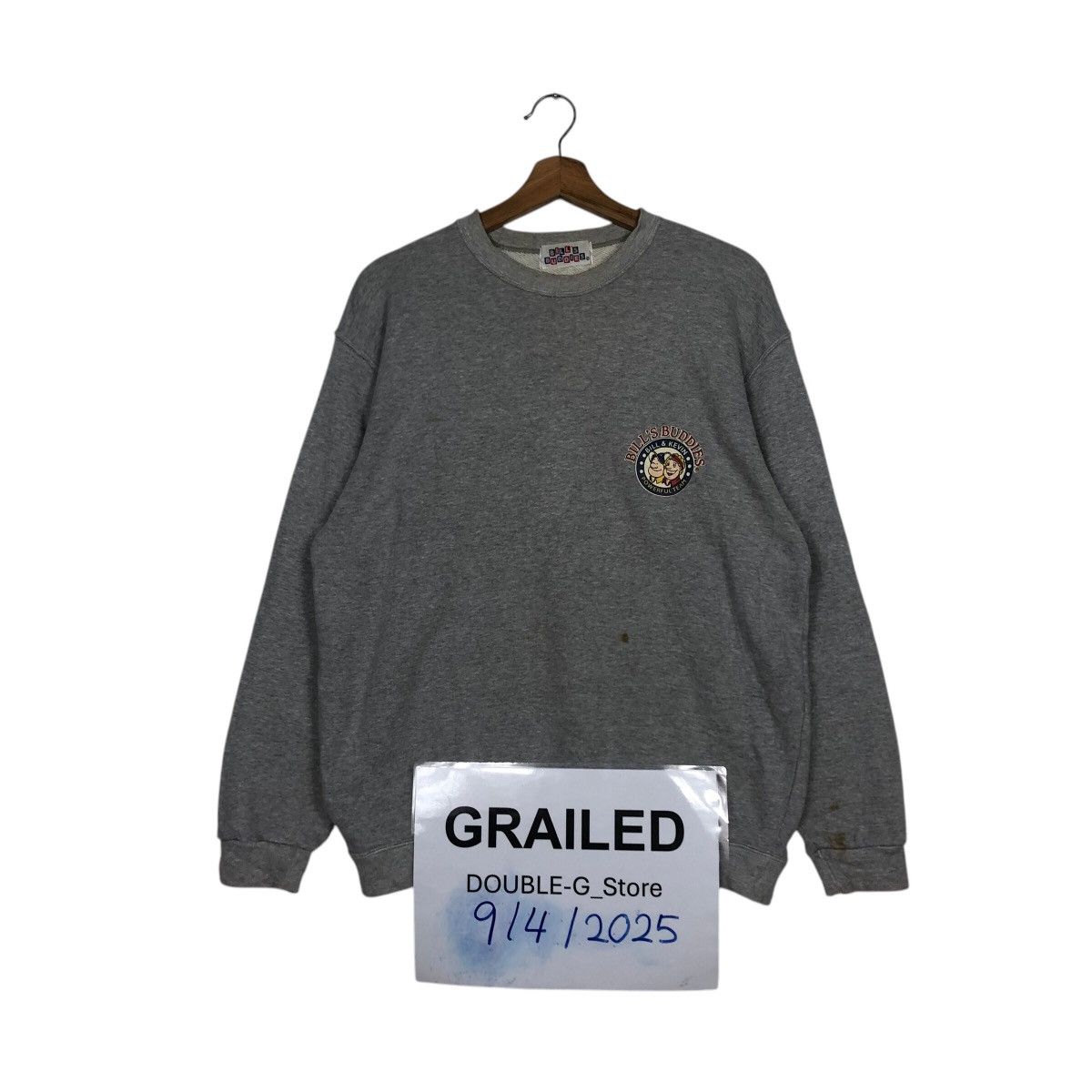 Japanese Brand 📌Vintage Sweatshirt Crewneck Bill'S Buddies Big Logo Size US M / EU 48-50 / 2 - 1 Thumbnail