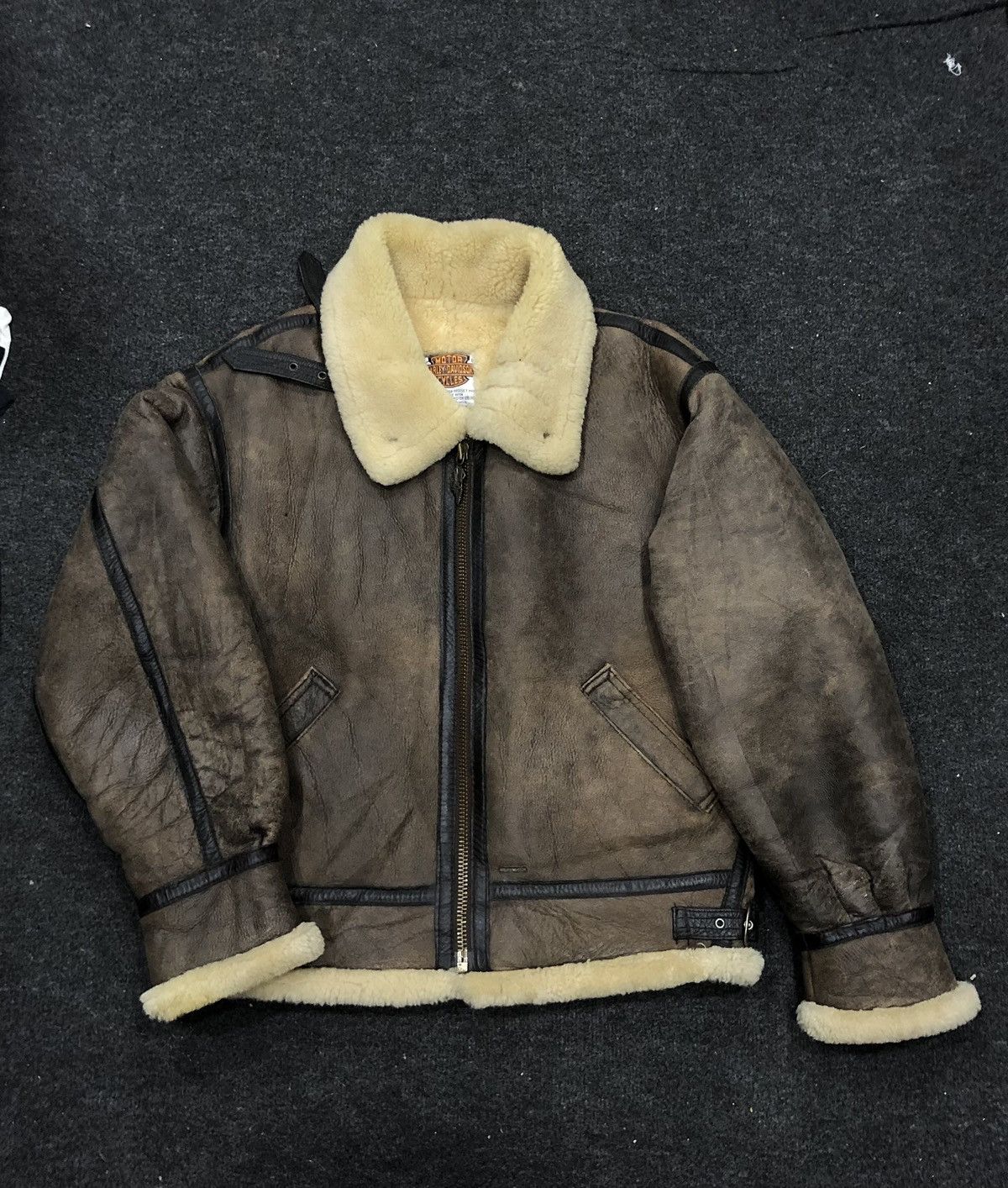 Harley Davidson HD LEATHER SUPER RARE !! Size US S / EU 44-46 / 1 - 1 Thumbnail