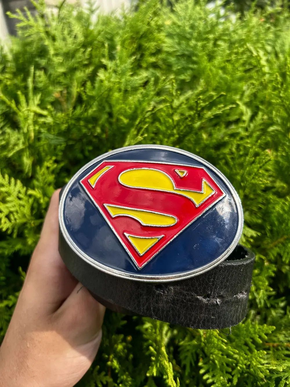 Other Vintage Humor Streetwear Japanese Superman Leather Belt 90s Size ONE SIZE - 4 Thumbnail