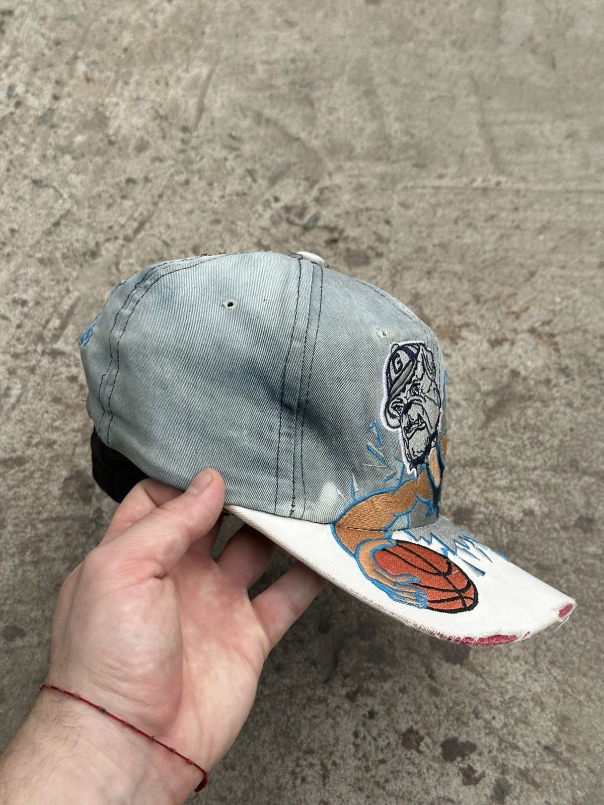 If Six Was Nine × Japanese Brand VTG Japanese Style Archival Cap Gorgetown Hoyas Snap Back Size ONE SIZE - 3 Thumbnail