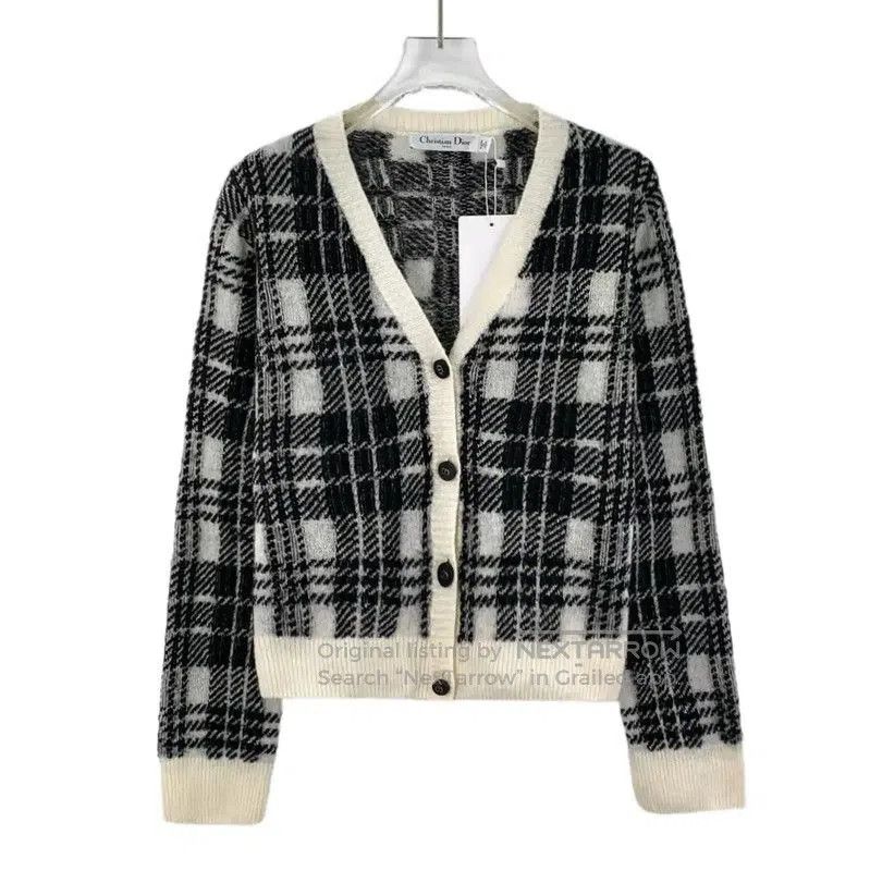 Dior Dior Black Mohair Women's Cardigan . Size S / US 4 / IT 40 - 1 Thumbnail