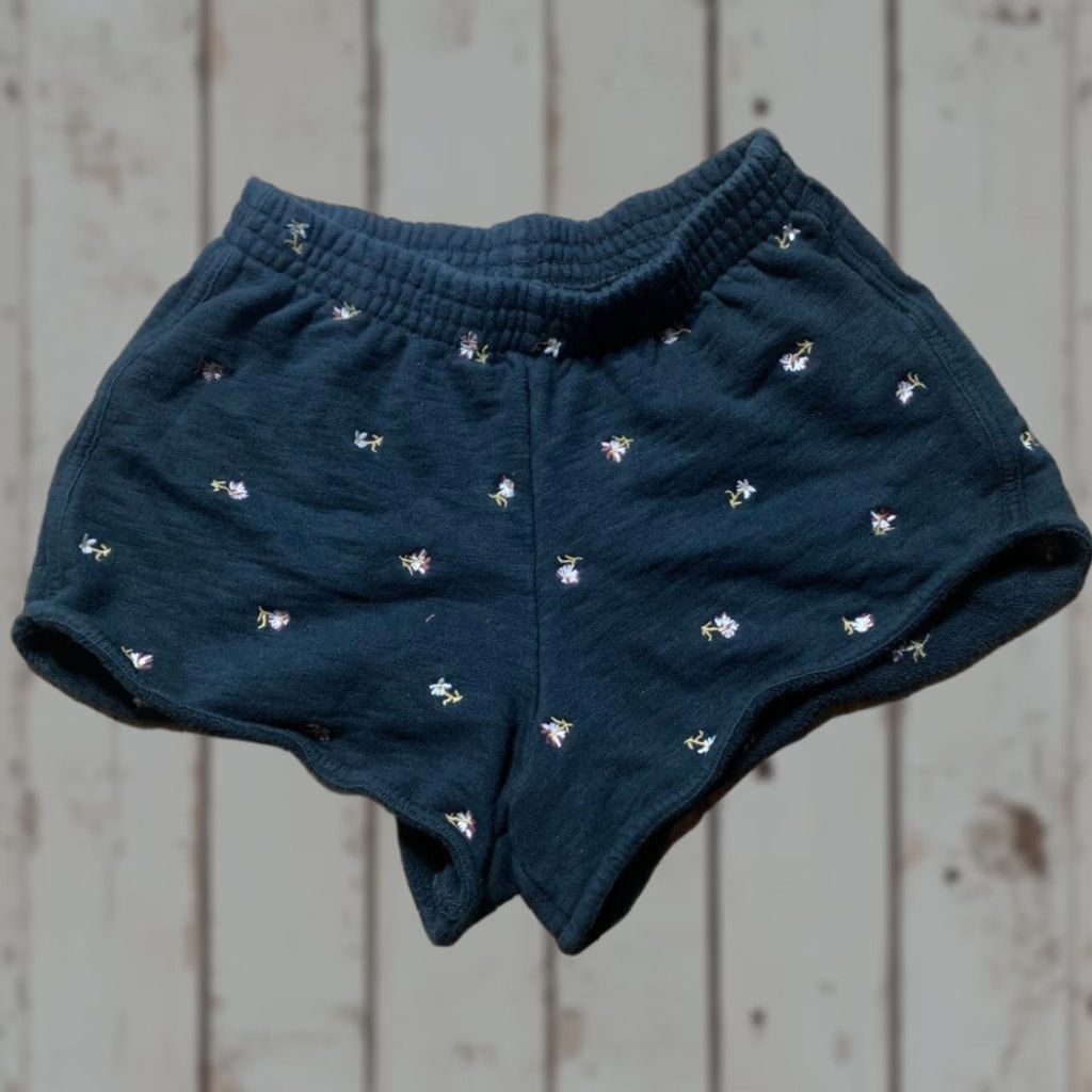 Madewell Madewell xxs lounge shorts embroidered floral Women 2XS Black Boyfriend Regular Size Regular Size 24" / US 00 / IT 34 - 1 Thumbnail