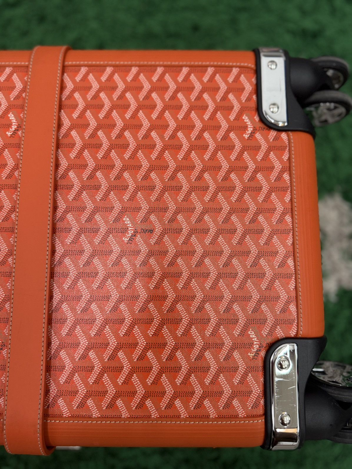 Goyard Goyard Bourget PM Carry On Suitecase Orange Canvas Trolley Size ONE SIZE - 5 Thumbnail