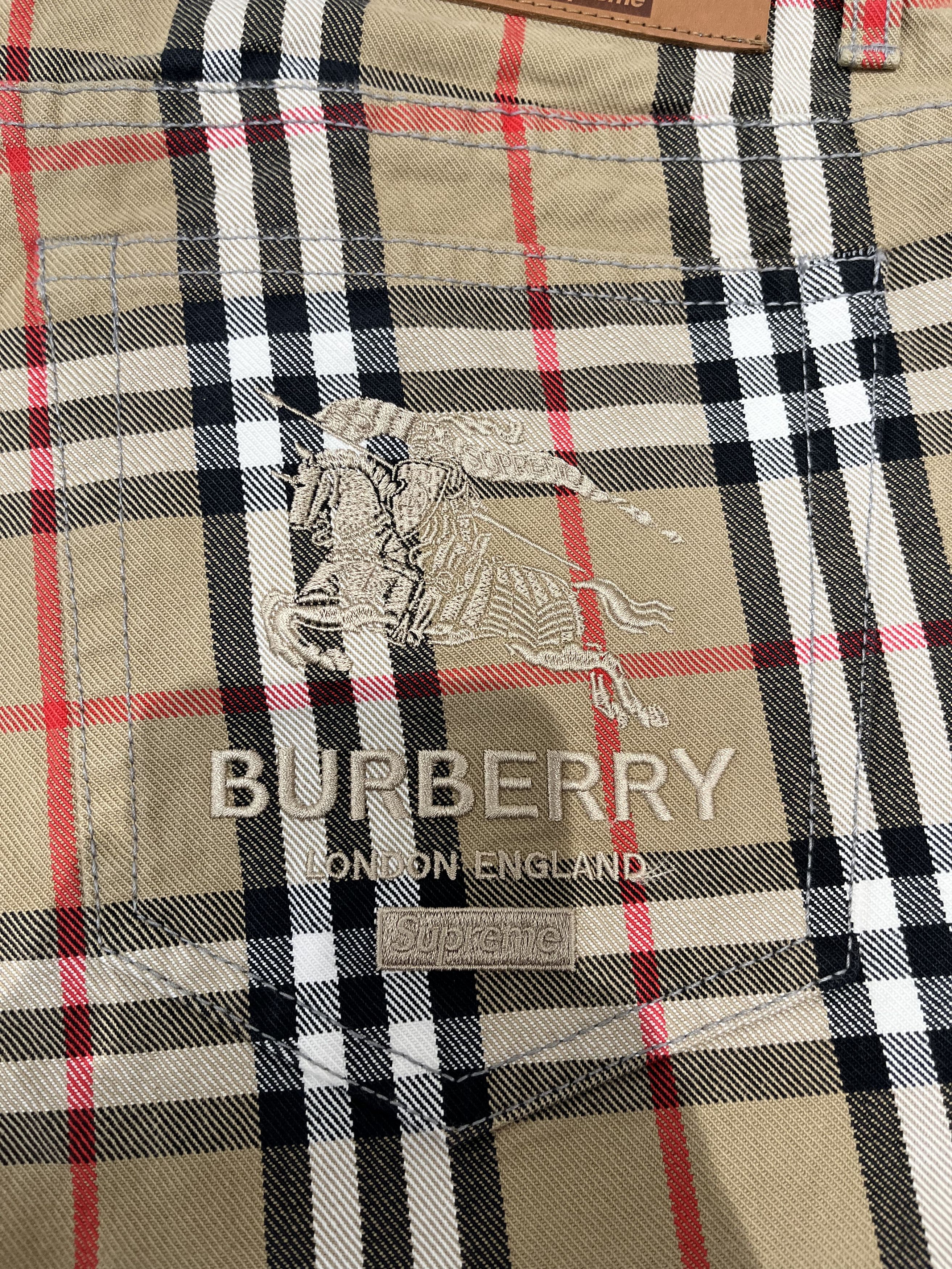 Burberry × Supreme Supreme x Burberry Regular Jean Beige Size US 34 / EU 50 - 3 Thumbnail