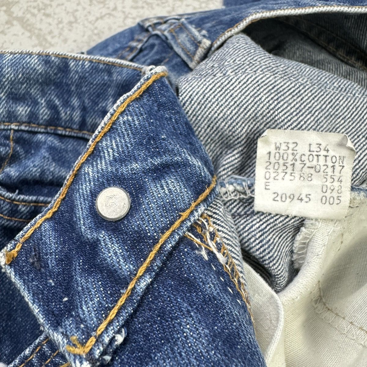 If Six Was Nine Vintage 80s Levis 517 Orange Tab Flared Denim Pant Size US 30 / EU 46 - 13 Thumbnail