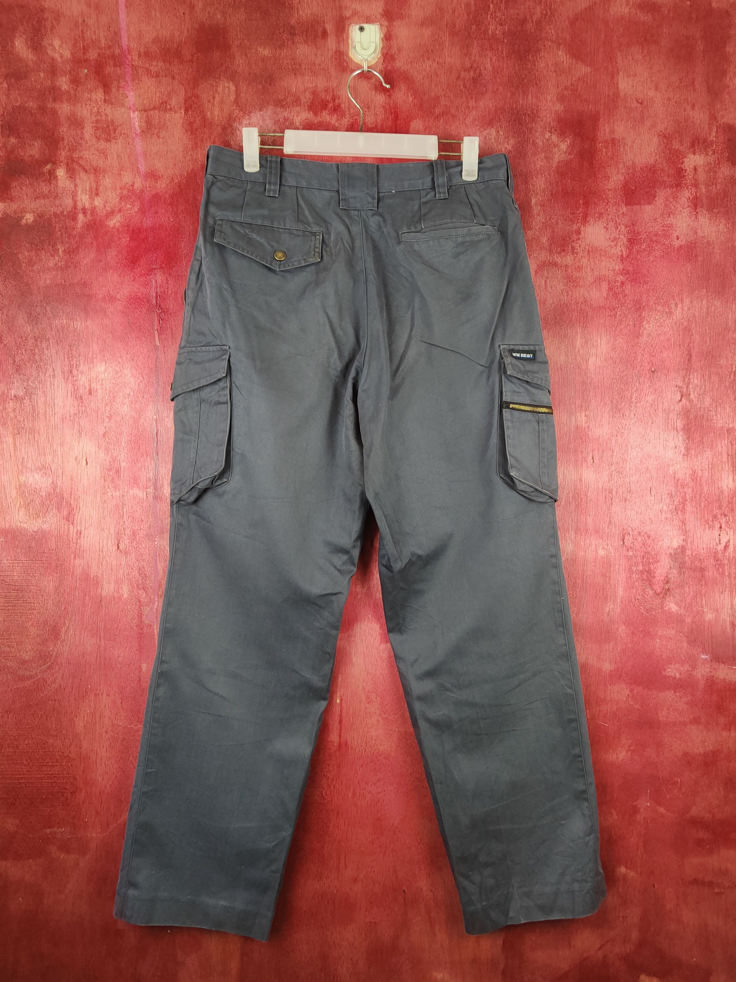 Japanese Brand WB Best Dark Gray Multipocket Tactical Cargo Pants #S1783 Size US 32 / EU 48 - 8 Thumbnail