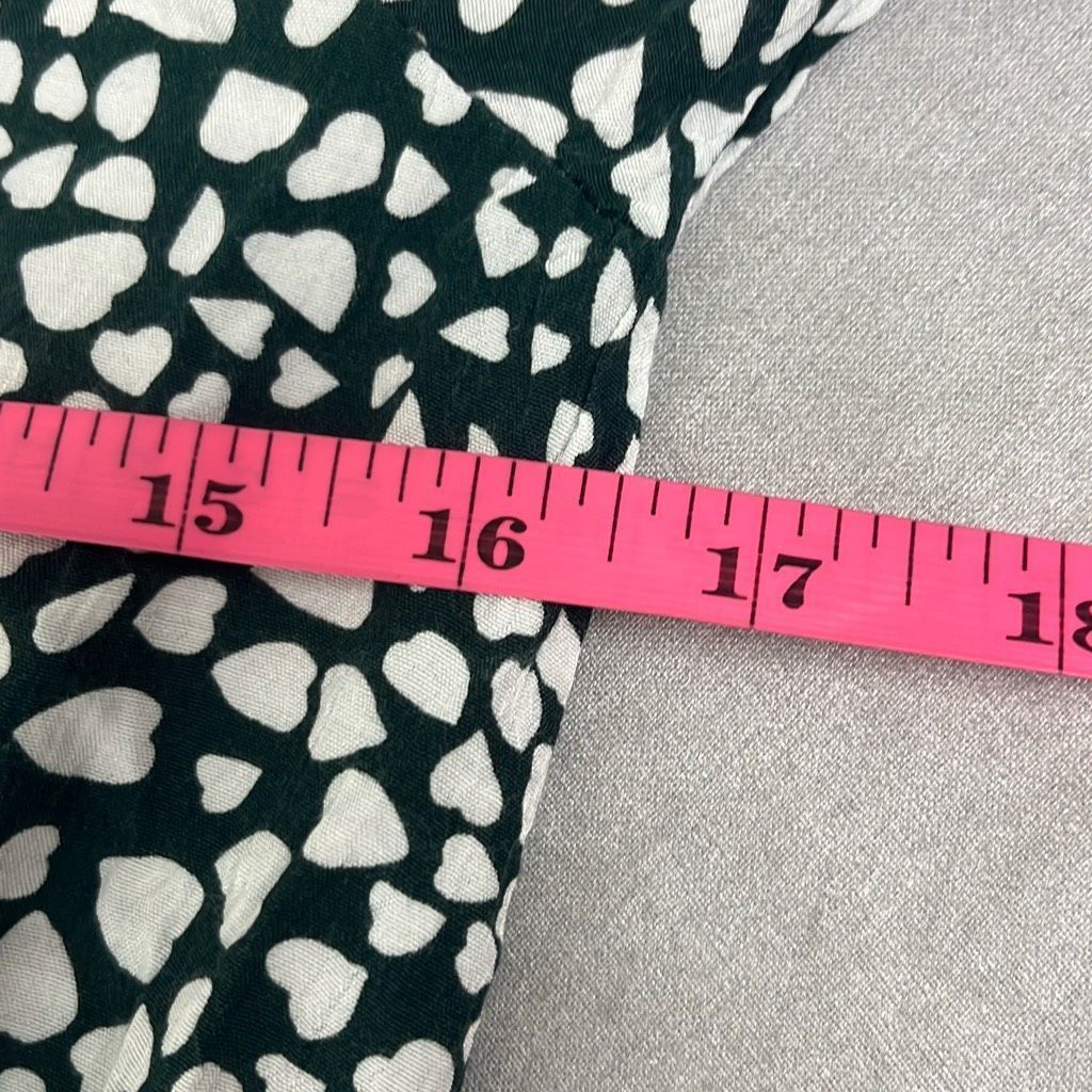 Anthropologie Anthropologie Rue Stiic XS Green White Laguna Heart Print Bu Size XS / US 0-2 / IT 36-38 - 10 Thumbnail