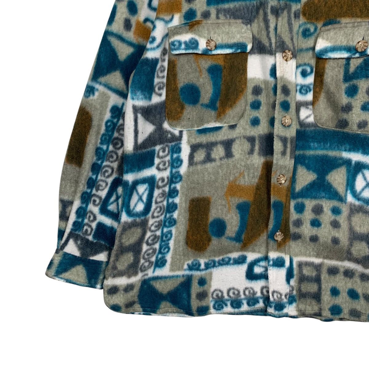 Flannel MACHOPE MIND Overprint Fleece Flannel #1600-C71 Size US M / EU 48-50 / 2 - 3 Thumbnail