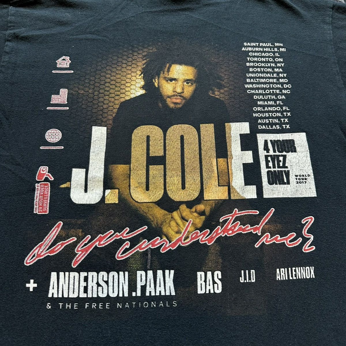 J. Cole J Cole 4 Your Eyez Only Tour Merch Graphic T-Shirt Size US M / EU 48-50 / 2 - 4 Thumbnail