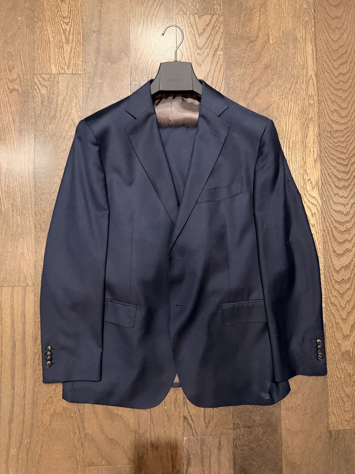 Suitsupply Suitsupply Navy Perennial Tailored Fit Havana Suit Size 44S Size 44S - 1 Thumbnail