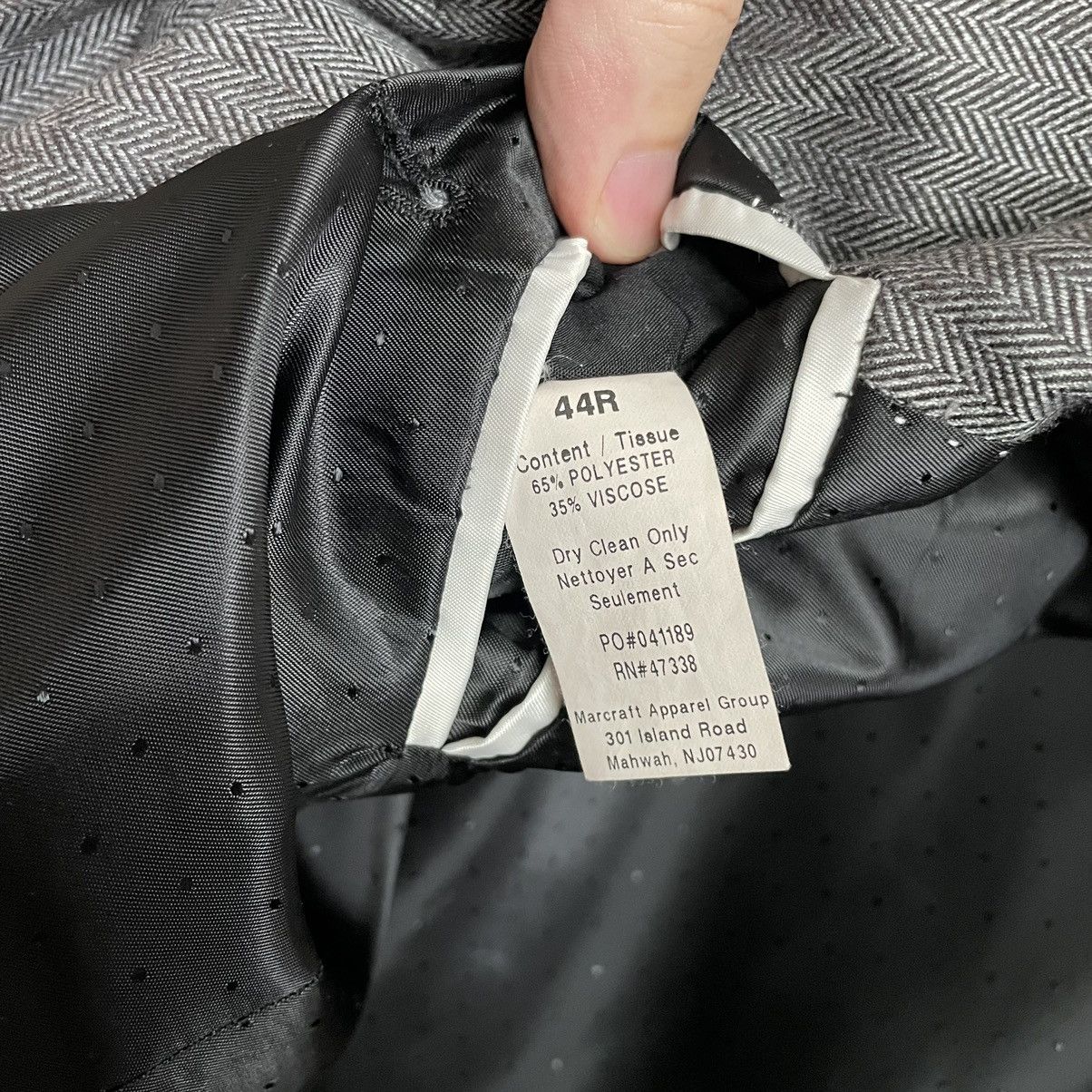 Tommy Hilfiger Tommy Hilfiger Herringbone Jacket 44R Size 44R - 5 Thumbnail