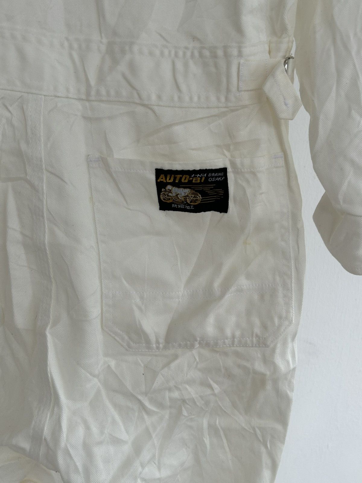 Japanese Brand Kawasaki Team Racing Japan Vintage White Coverall Size US 31 - 12 Thumbnail