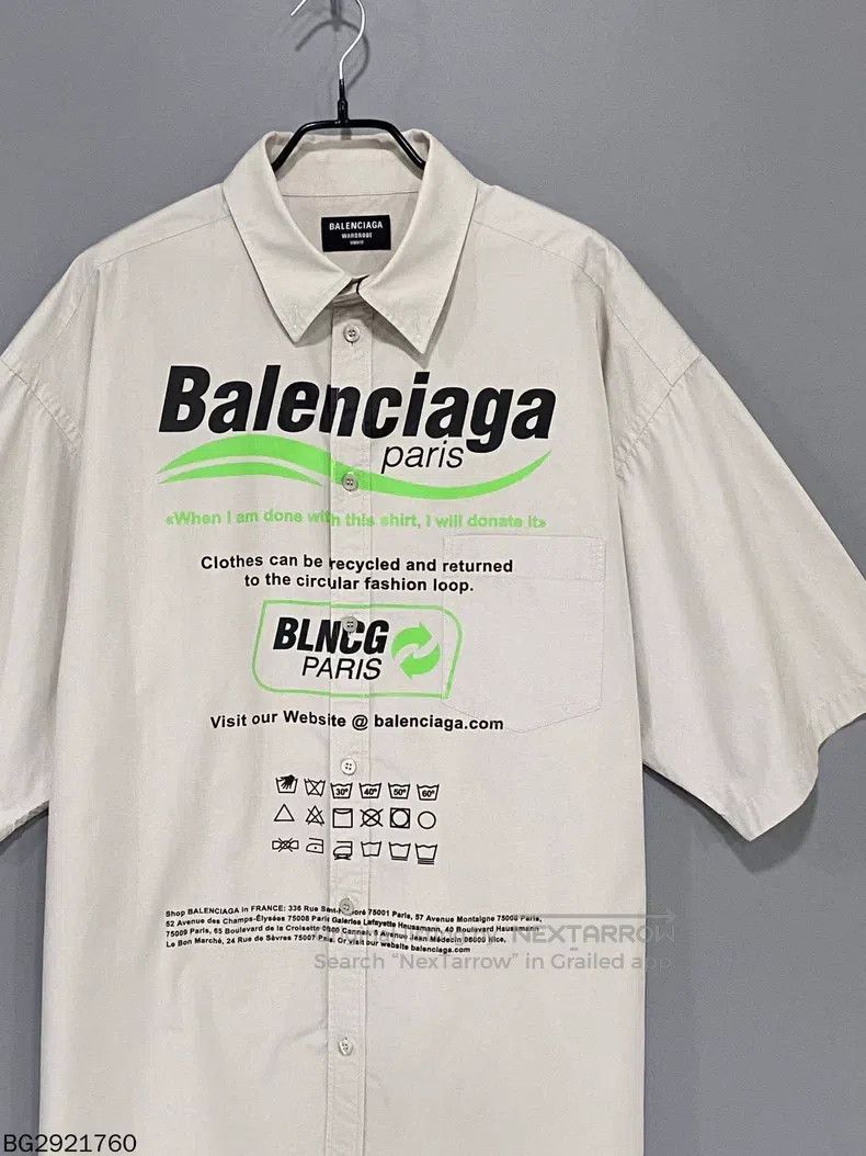 Balenciaga Balenciaga Eco-friendly letter logo short-sleeve shirt Size US S / EU 44-46 / 1 - 2 Thumbnail