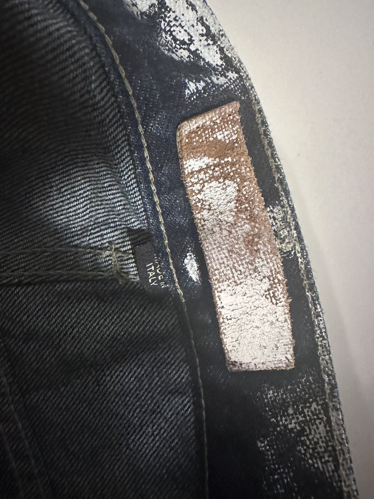 Alexander McQueen Alexander McQueen A/W 2000 Hand Painted Denim RARE Size US 34 / EU 50 - 4 Thumbnail