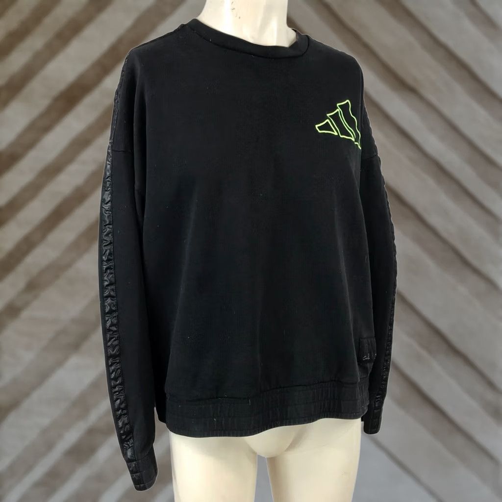 Adidas ADIDAS MEN'S XL BLACK LONG SLEEVE CREW NECK SWEATSHIRT DANIEL PATRICK Size US XL / EU 56 / 4 - 1 Thumbnail