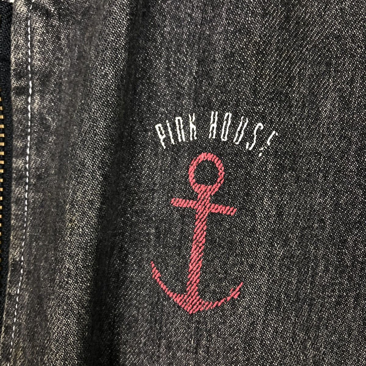 Japanese Brand 🔥VINTAGE DENIM BOMBER JACKET PINK HOUSE ISSEY MIYAKE Size US M / EU 48-50 / 2 - 19 Thumbnail