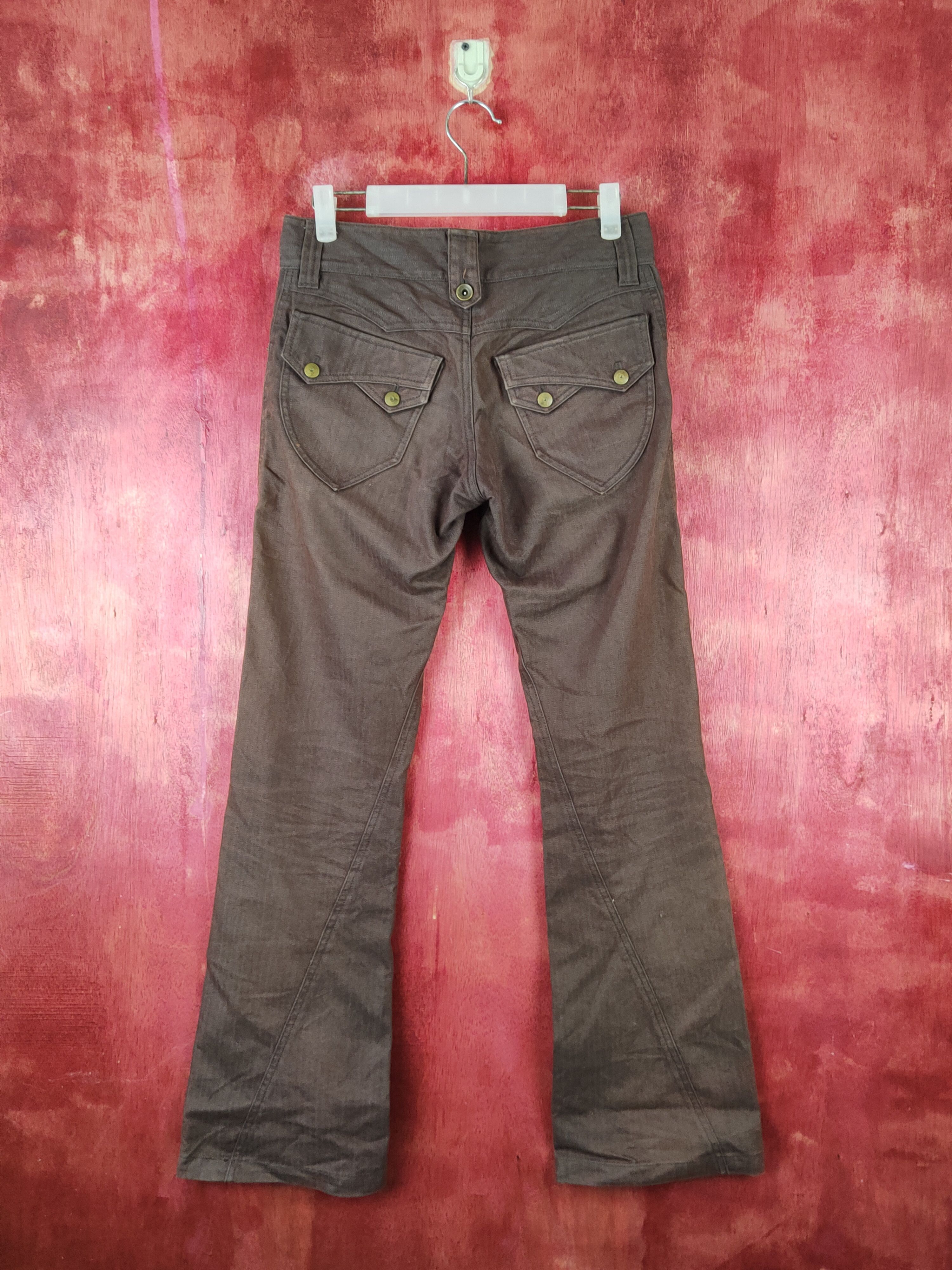 Japanese Brand Michel Klein Homme Dark Brown Multipocket Jeans #S2257 Size 28" / US 6 / IT 42 - 7 Thumbnail
