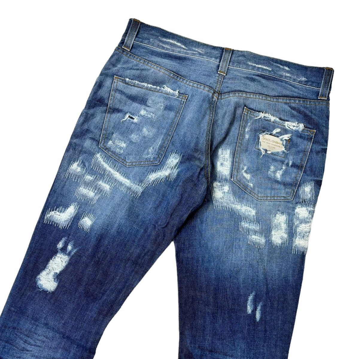 Dolce & Gabbana × If Six Was Nine × Le Grande Bleu (L.G.B.) Dolce & Gabbana Distressed Denim Jeans Size US 32 / EU 48 - 6 Thumbnail
