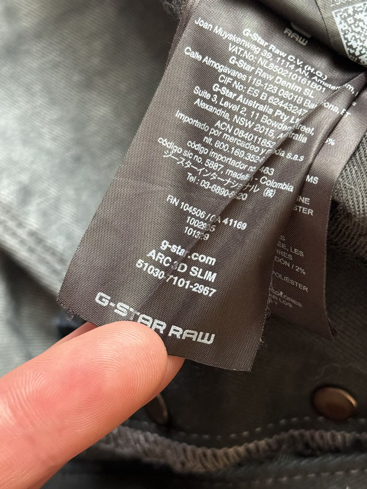 G-Star G star raw 30/32 arc 3D slim denim pant jean trouser chino Size US 30 / EU 46 - 16 Thumbnail