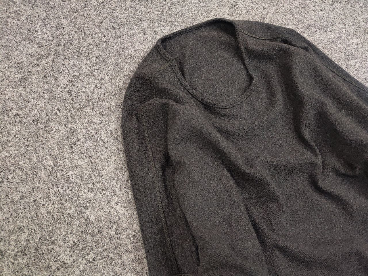 Designer Christa De Carouge Design Gray Wool Oversized Light Sweater Size ONE SIZE - 7 Thumbnail
