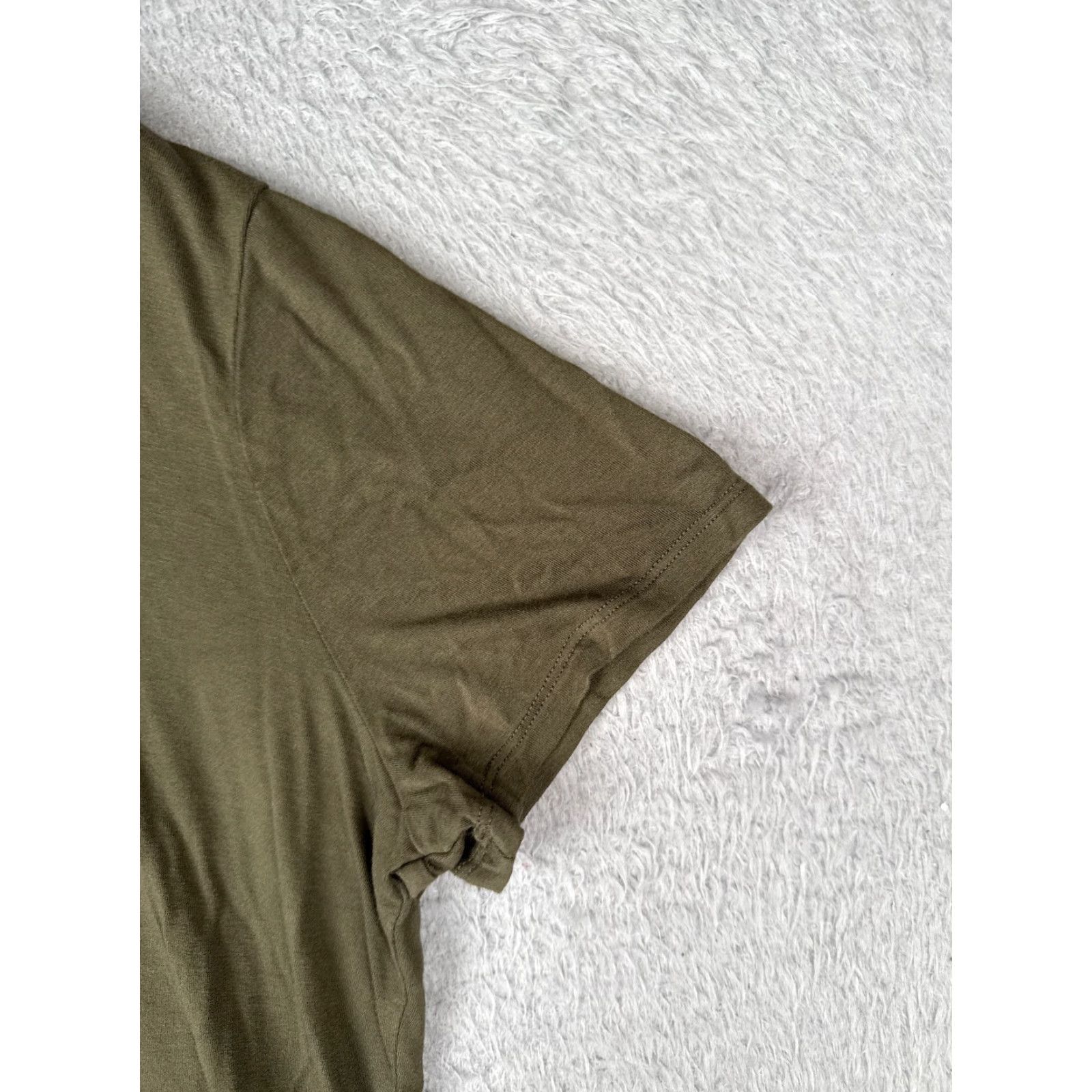 Tommy Hilfiger Tommy Hilfiger Shirt Women L Green Crew Neck Short Sleeve Viscose Blend Jersey Logo Size L / US 10 / IT 46 - 2 Thumbnail