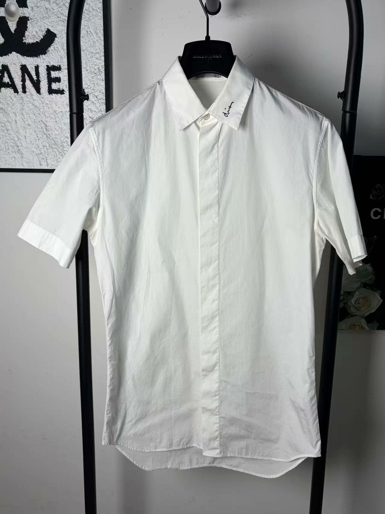 Dior Dior Retro Embroidered White Shirt m Men Size US M / EU 48-50 / 2 - 1 Thumbnail