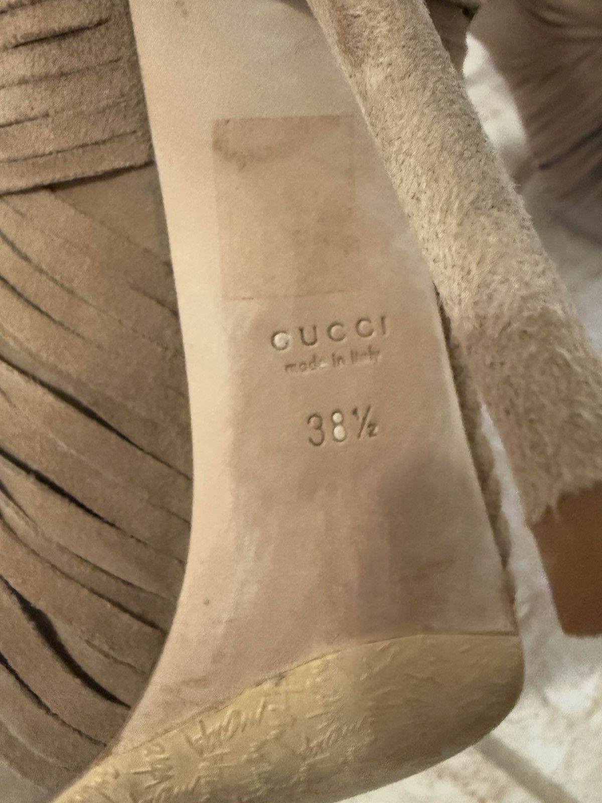 Gucci Suede ankle boots , high heel shoes Gucci Size US 8.5 / IT 38.5 - 6 Thumbnail