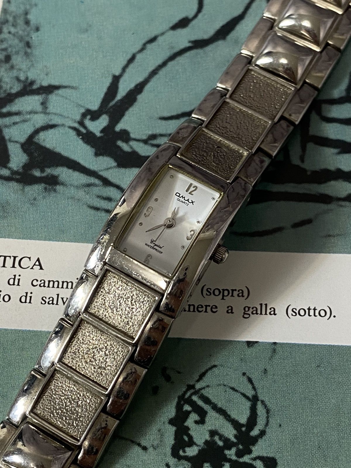 Japanese Brand VINTAGE OMAX SILVER BRACELET WATCH CYBERPUNK Y2K FUTURISTIC Size ONE SIZE - 2 Thumbnail