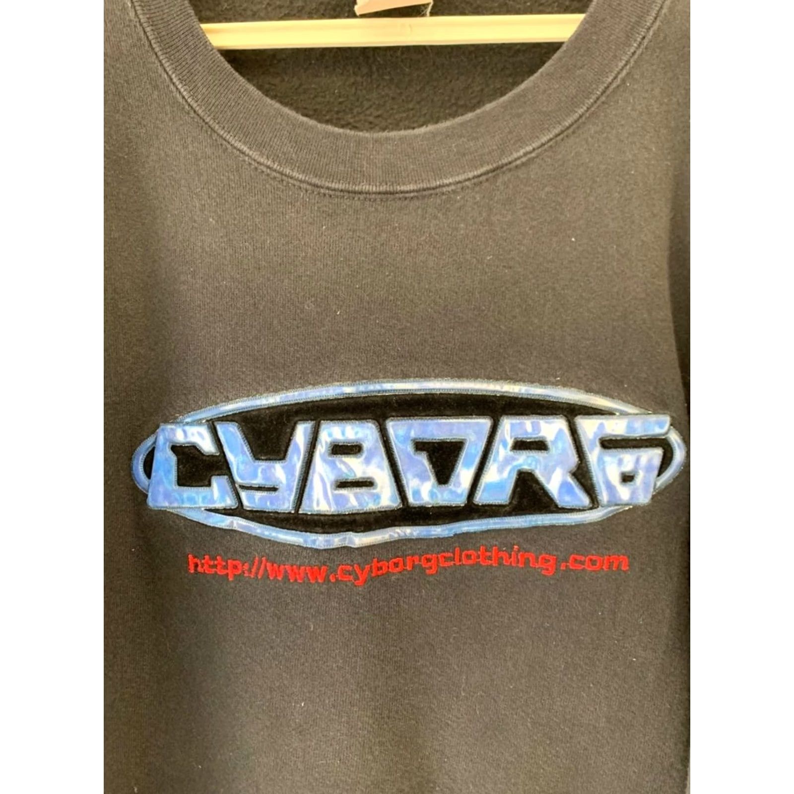 Vintage VINTAGE CYBORG Sweatshirt XL Black Graphic Logo Made In USA Size US XL / EU 56 / 4 - 7 Thumbnail