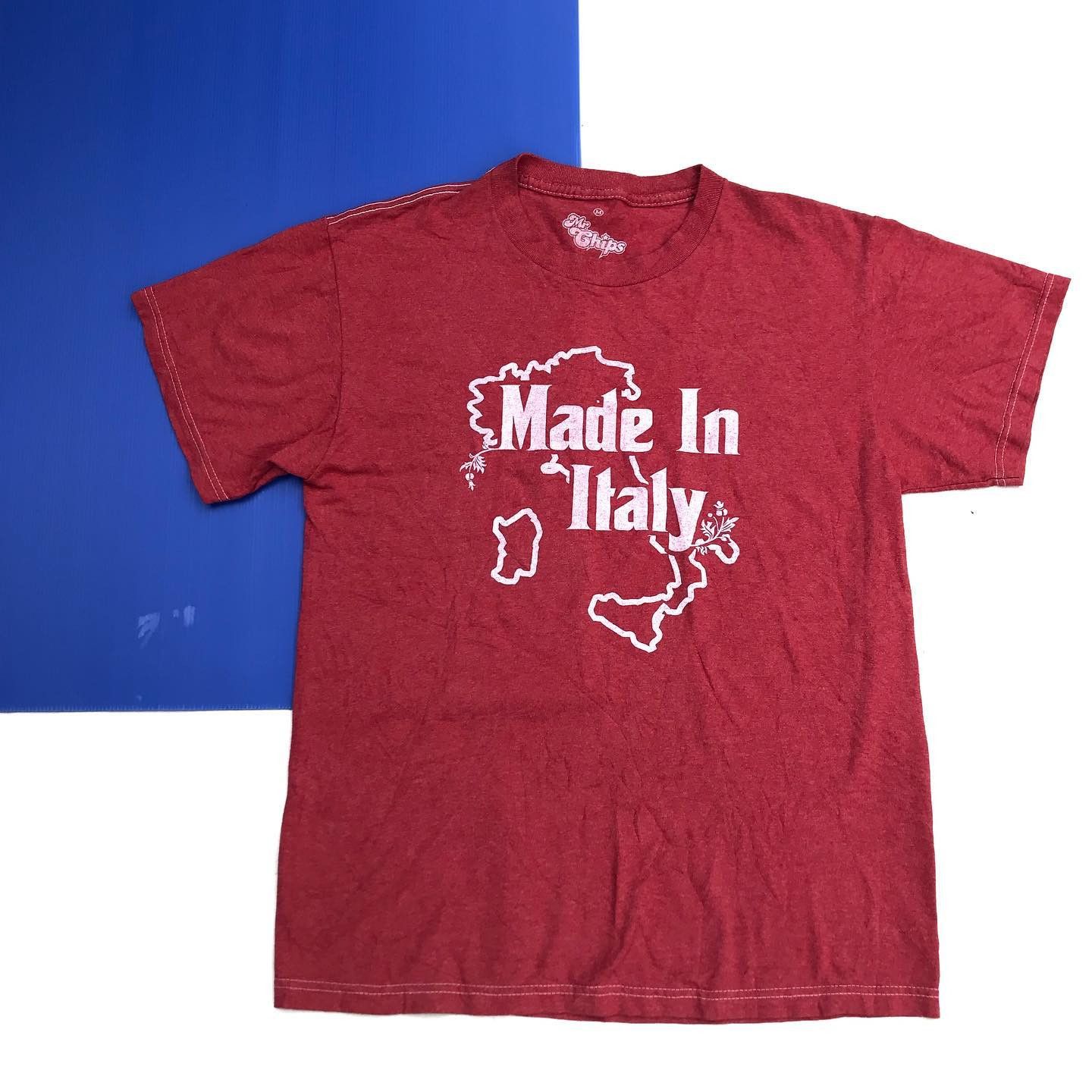 Vintage Made in Italy Italian Job Tshirt italy maroon tee tshirt Size US L / EU 52-54 / 3 - 1 Thumbnail