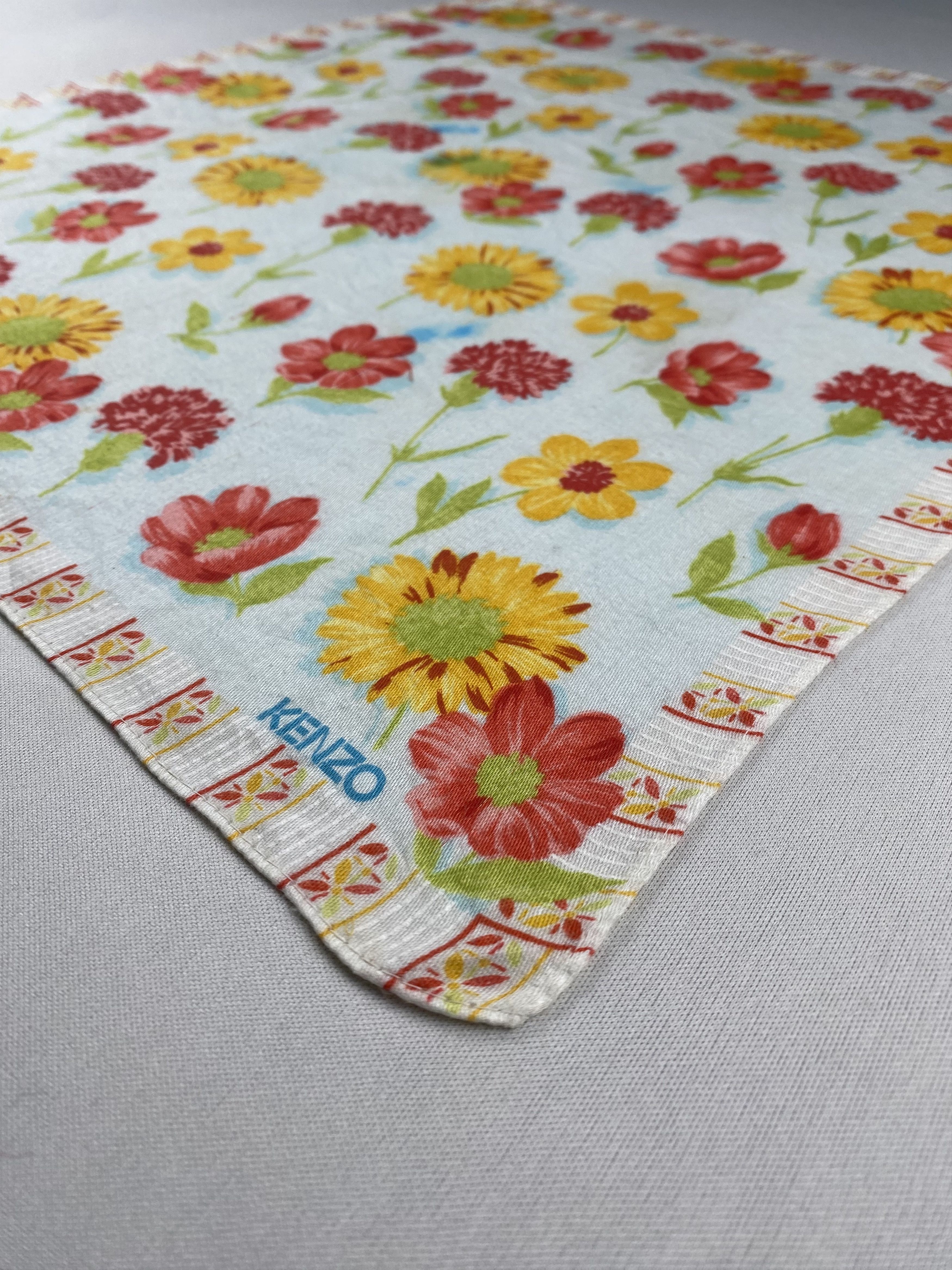 Kenzo Vintage Kenzo Handkerchief Pocket Square Bandana HM0004 Size ONE SIZE - 4 Thumbnail