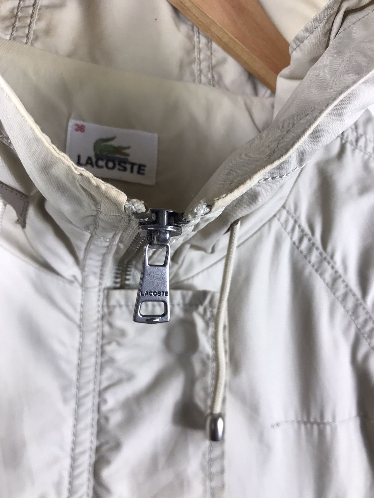 Lacoste × Vintage ⚡️Vintage Lacoste Hooded Parka Jacket Size XS / US 0-2 / IT 36-38 - 9 Thumbnail