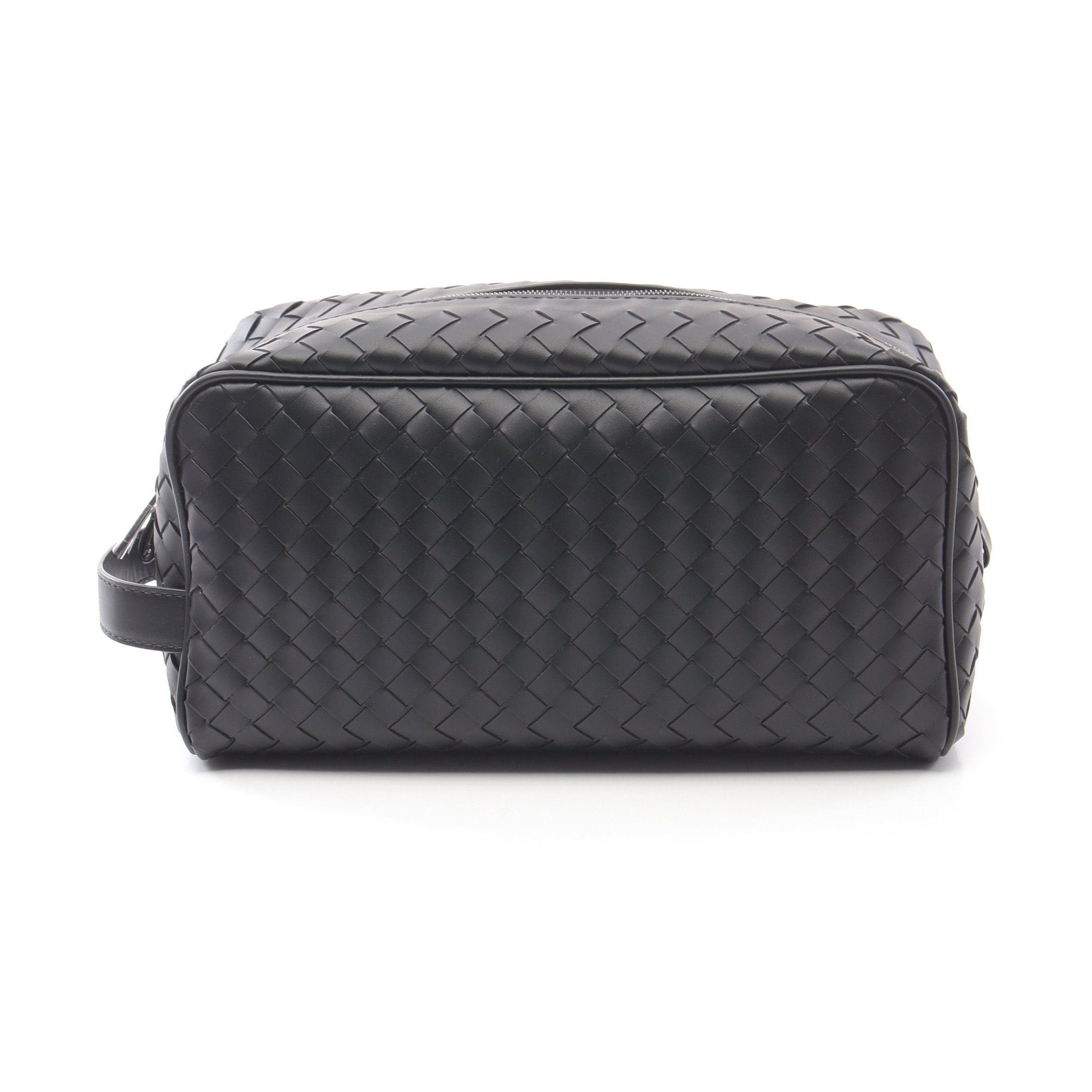 Bottega Veneta Bottega Veneta Intrecciato Second Bag Leather Black Size ONE SIZE - 1 Thumbnail