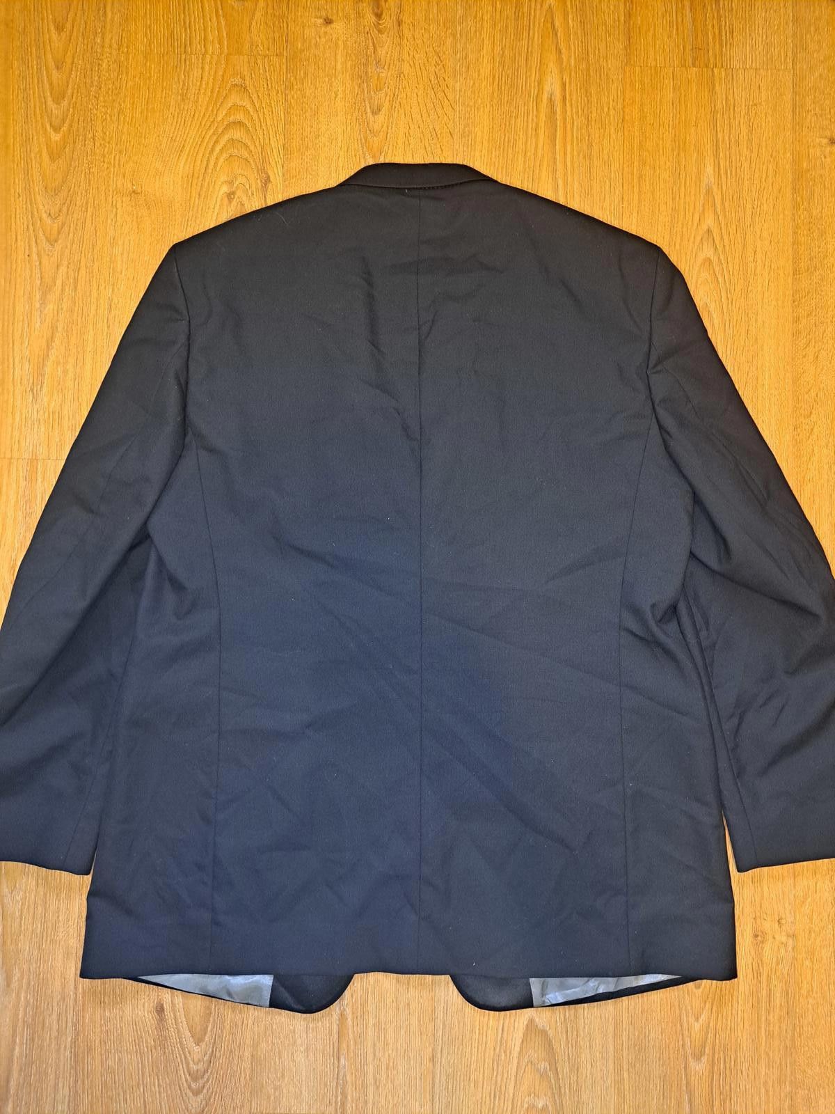 Stafford Stafford Tuxedo Jacket Mens 46L Black Virgin Wool Woolmark Size 46L - 7 Thumbnail
