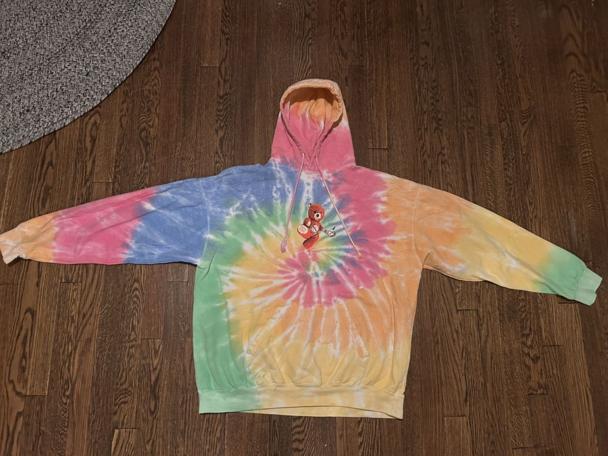 Travis scott astroworld tour skipping bear hoodie tie dye hotsell