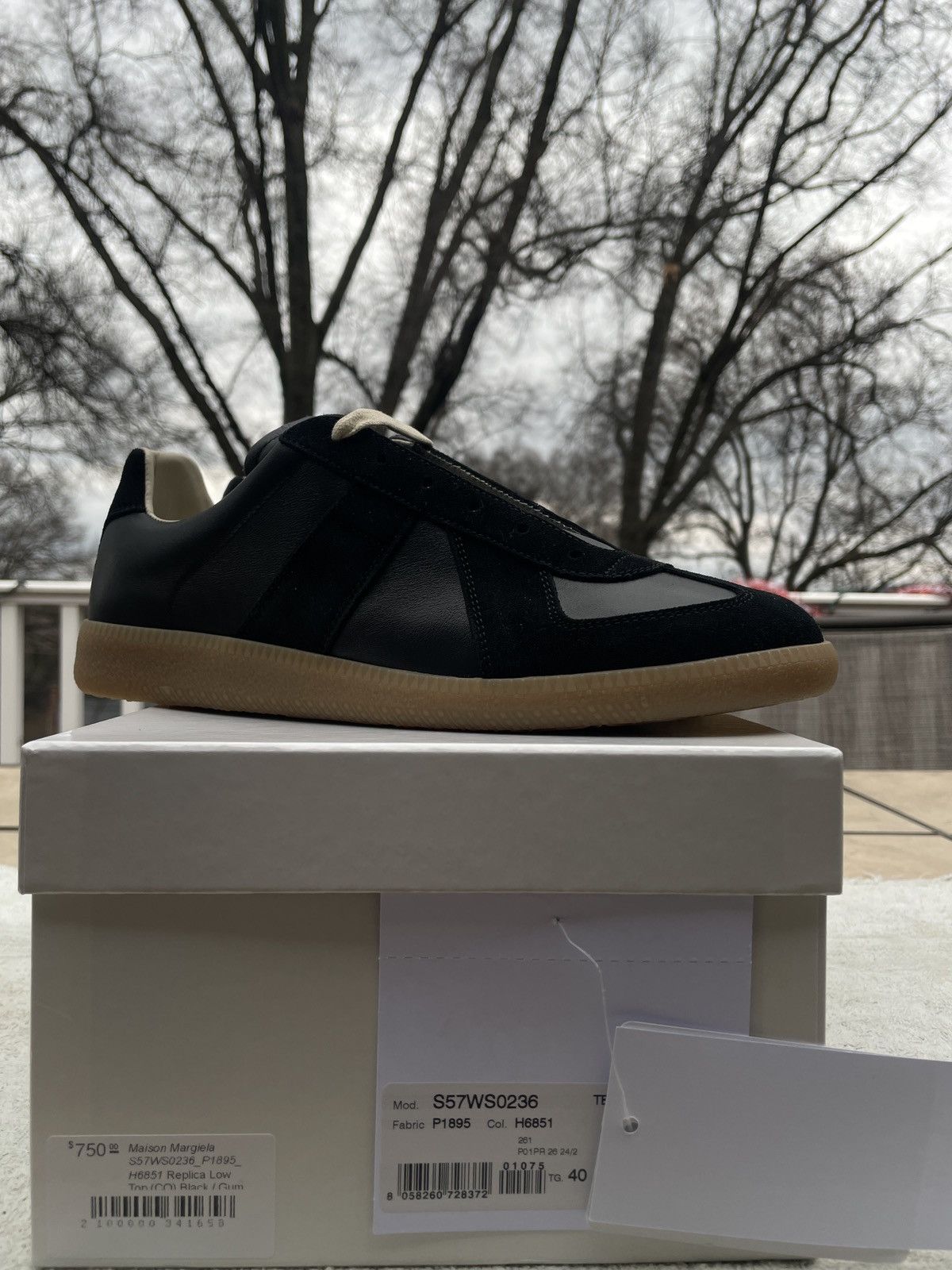Maison Margiela Maison Margiela GAT Black Gum Size 40/7 US BRAND NEW Size US 7 / EU 40 - 3 Thumbnail