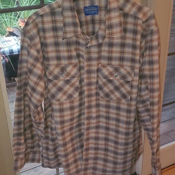 Pendleton Pendleton Hiker Handsome Brown Plaid with Pockets Sz. XL Shi Size US XL / EU 56 / 4 - 3 Thumbnail