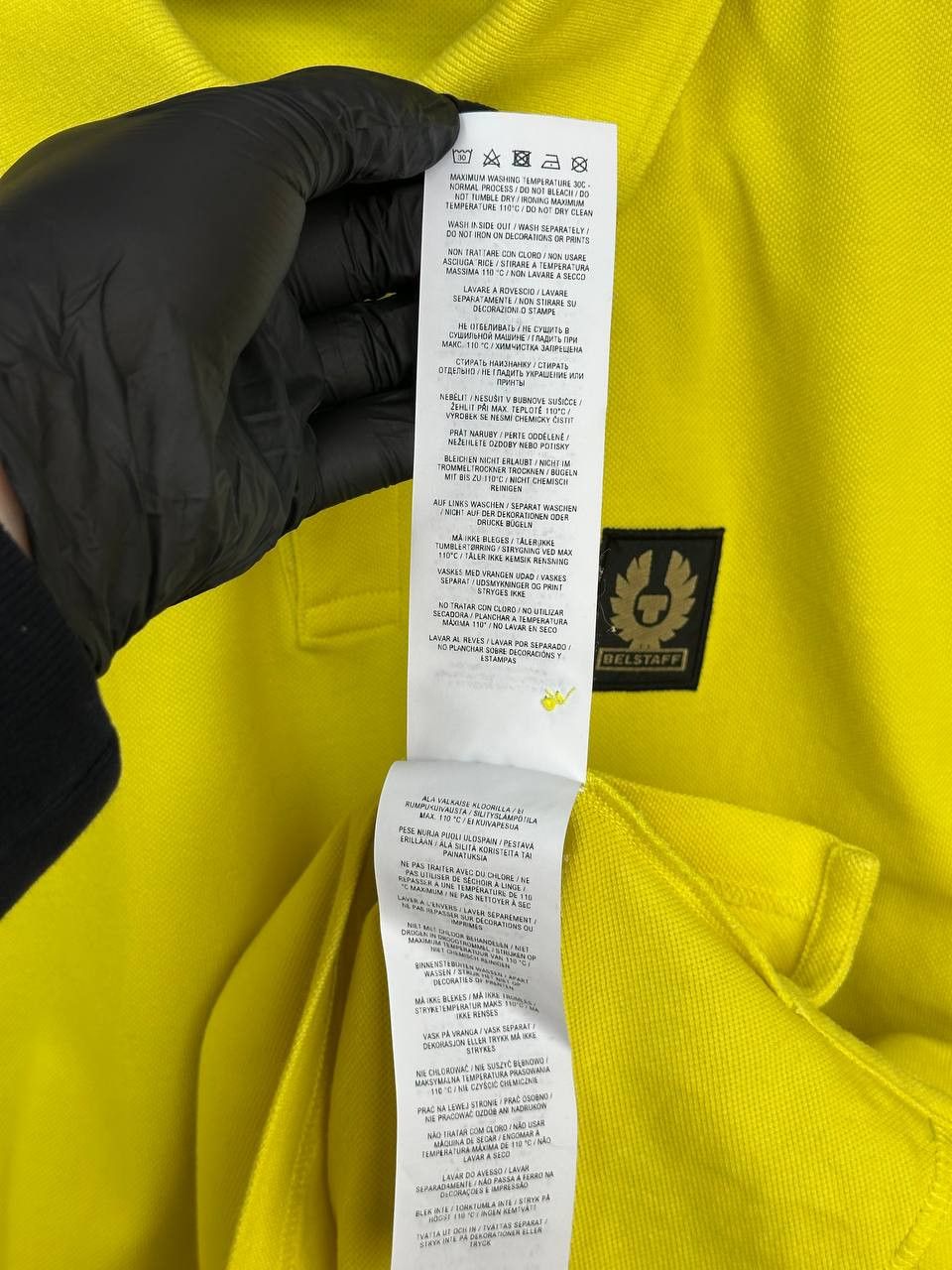Belstaff Belstaff Polo Shirt Light Yellow Short Sleeve Patch Logo Size US M / EU 48-50 / 2 - 11 Thumbnail