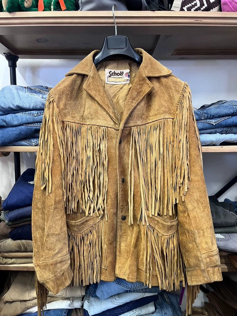 Schott Schott Western tassel leather coat Size US XS / EU 42 / 0 - 1 Thumbnail