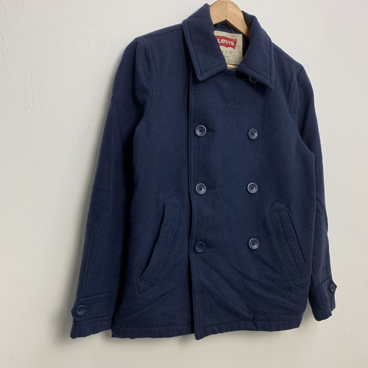 Levi's Levi’s Navy Wool Peacoat Double-Breasted Grail (S) Size US S / EU 44-46 / 1 - 2 Thumbnail
