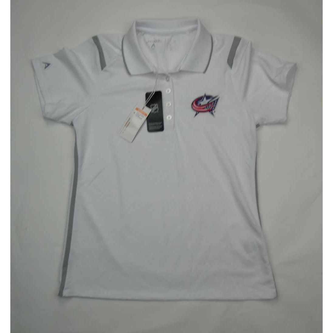 Antigua NEW Columbus Blue Jackets Antigua Merit Pique Polo MEDIUM Size M / US 6-8 / IT 42-44 - 1 Thumbnail
