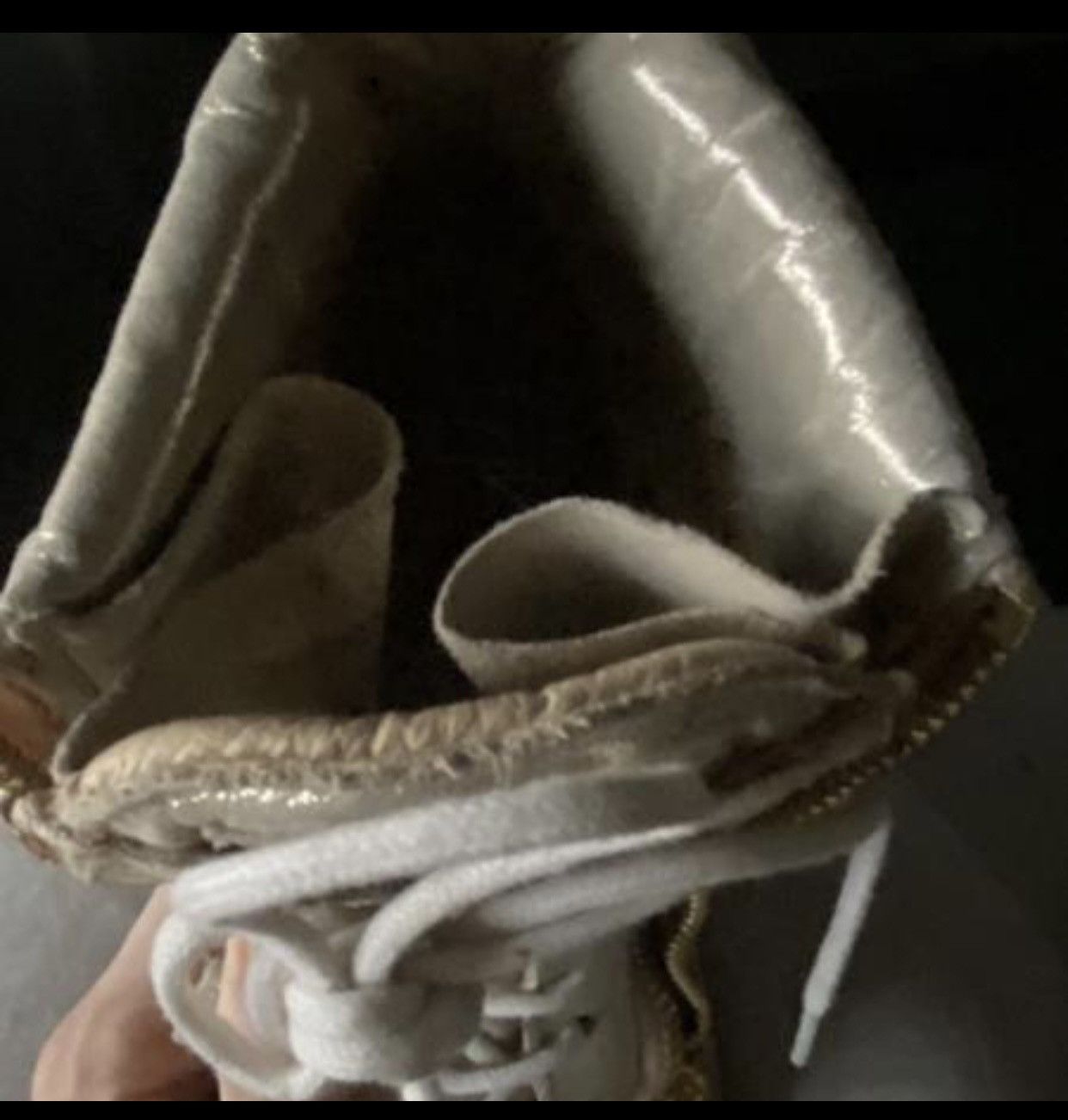 Giuseppe Zanotti Giuseppe Zanotti Gold/Beige Leather And Suede Crystal Size US 9 / IT 39 - 6 Thumbnail