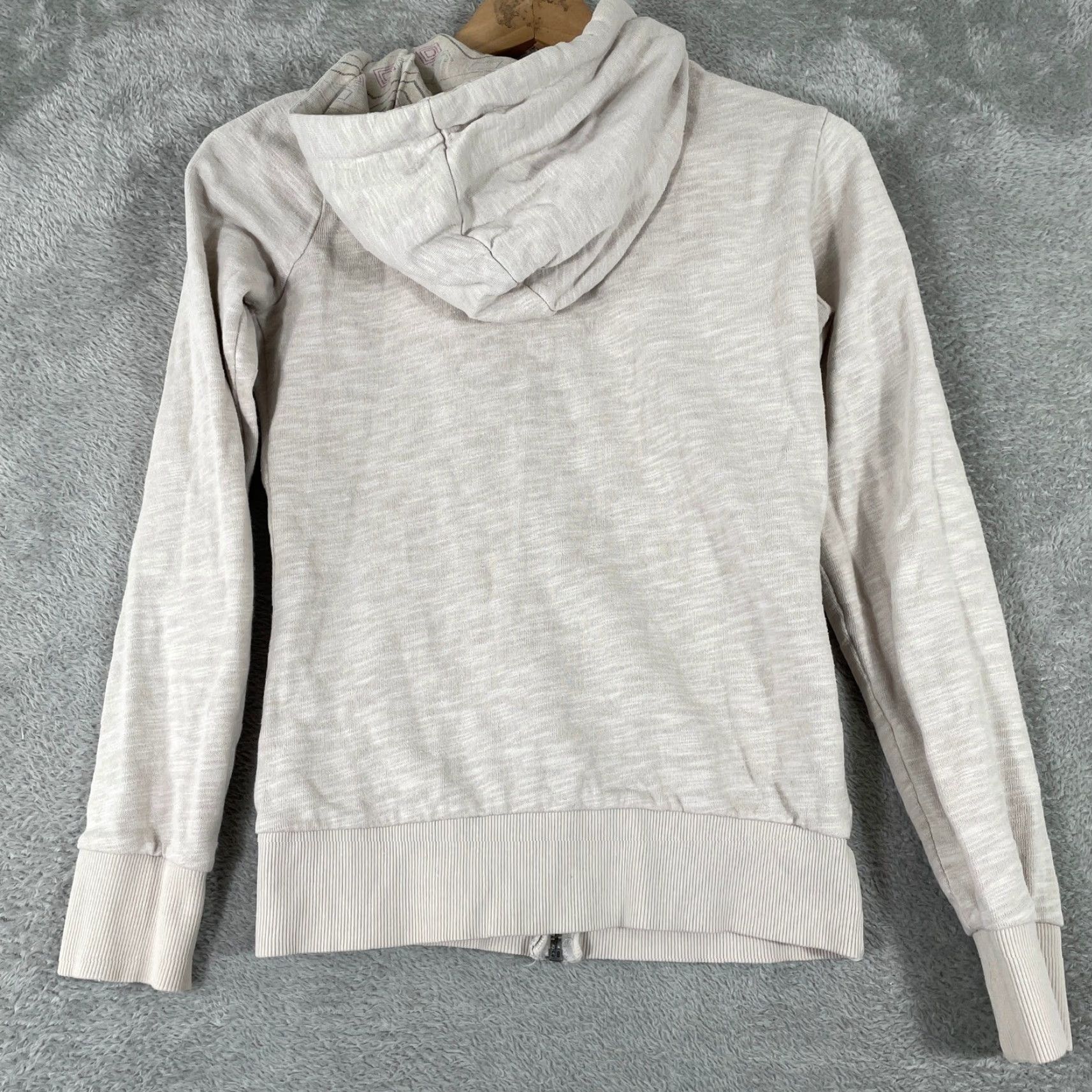 Element VINTAGE Element Hoodie Womens XS Small Skater Beige 2000s Grunge Full Zip Cream Graphic Print Southwestern Hooded Size XS / US 0-2 / IT 36-38 - 3 Thumbnail