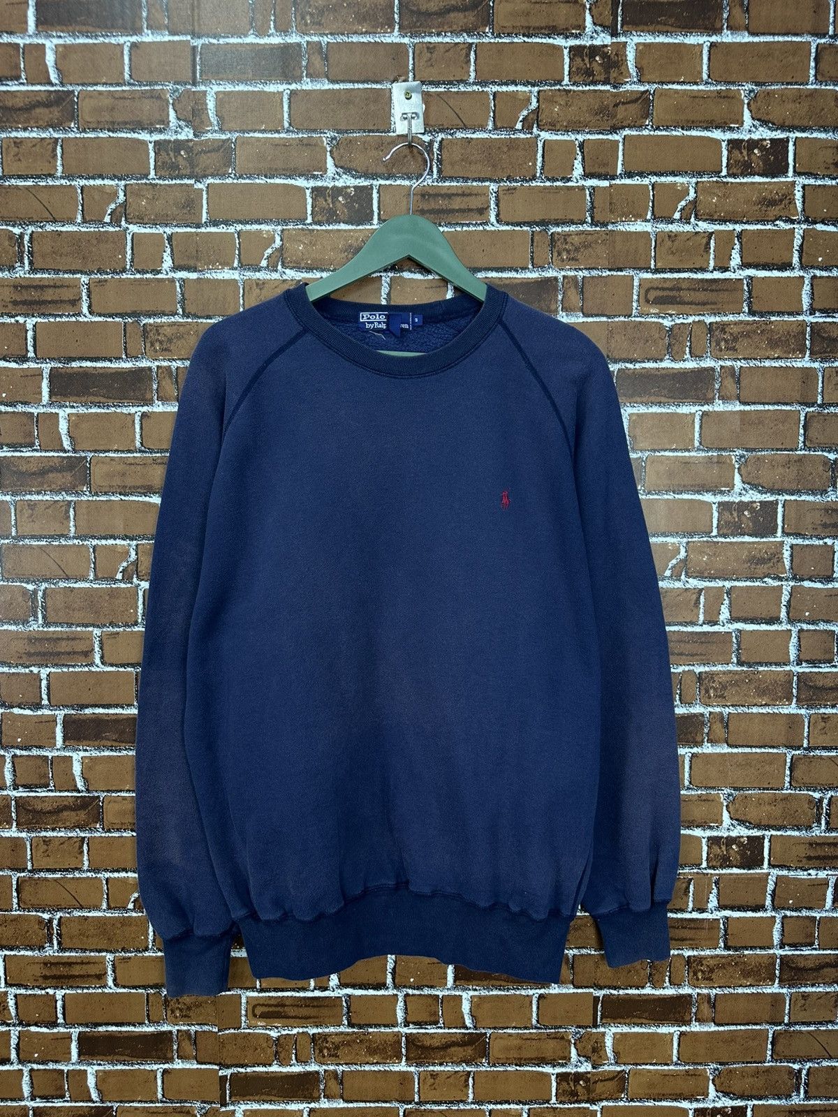 Polo Ralph Lauren Vintage Polo Ralph Lauren Small Pony Faded Crewneck Z383 Size US S / EU 44-46 / 1 - 1 Thumbnail