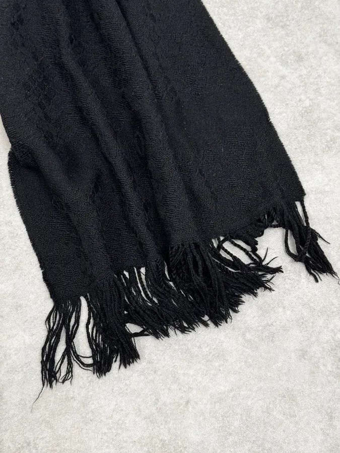 Roberto Cavalli 2000s Roberto Cavalli Leopard Print Effect Wool Scarf Size ONE SIZE - 3 Thumbnail